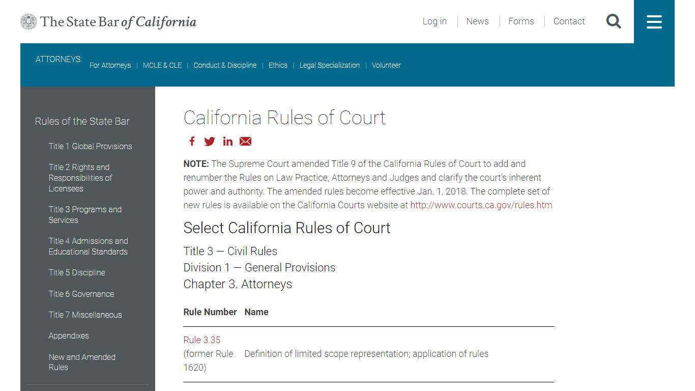 California Rules of Court
